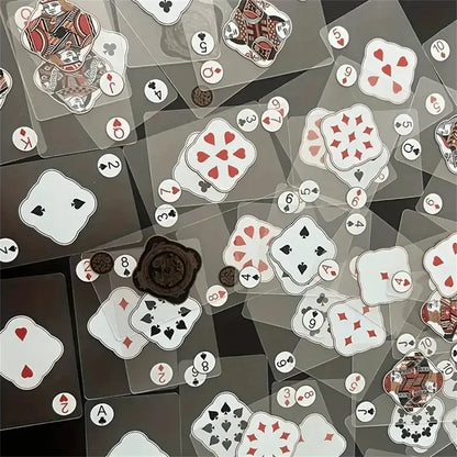 Waterproof Transparent PVC Playing Cards Set — Durable Box for Poker, Blackjack & Euchre Games
