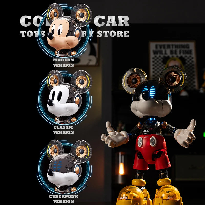 Disney 30cm Mickey Mouse 3D Building Blocks – Cute Anime Action Figure Toy, Cartoon Decor, Birthday Gift