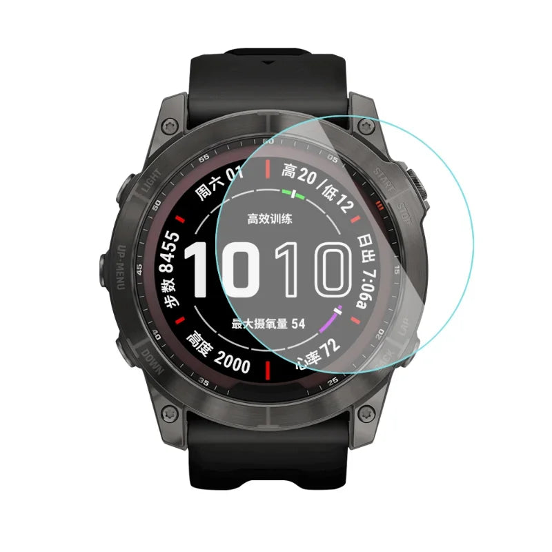 Tempered Glass Screen Protector for Garmin Fenix 8 7 6 Series – HD Sapphire Film for 43mm, 47mm, 51mm Smartwatch