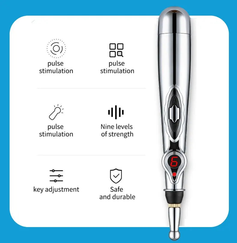 Electronic Acupuncture Pen - Meridian Energy Massage Pen | Acupuncture Point Meridian Pen for Pain Relief