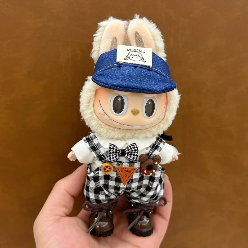 17cm Labubu Doll Accessories – Fashionable Clothing for V1/V2/V3 Labubu Dolls, Cute Toy Birthday Gift