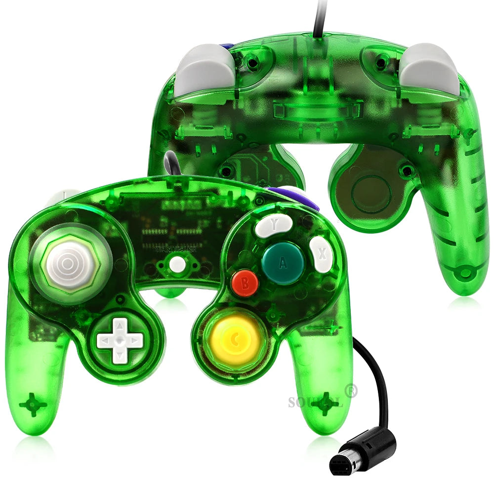 NGC Wired Handheld Joystick Controller – GameCube Gamepad Accessory for Nintendo
