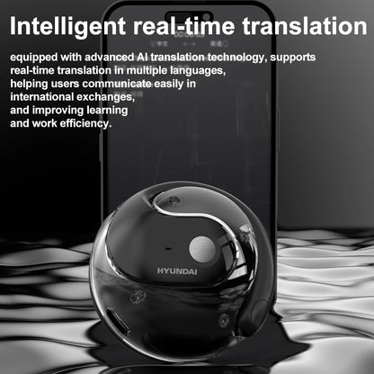 Language Translator Earbuds — Real-Time Translation Headphones, IPX5 Waterproof, Simultaneous Interpretation Wireless Earphones