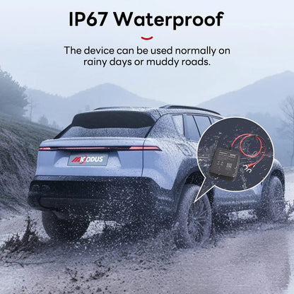 MiCODUS MV880G 4G GPS Tracker - IP67 Waterproof Plug & Play Real-Time Vehicle & Motorcycle Anti-Theft Tracking Device