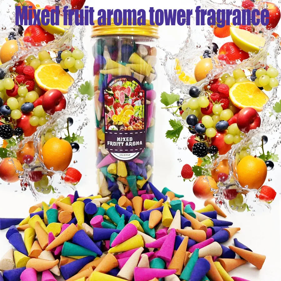 Fruit Aroma Scented Fragrance Tower - Coffee, Strawberry, Kiwi, Pineapple & Blueberry Blend