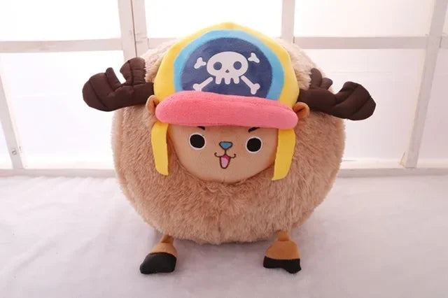 Tony Tony Chopper Plush Pillow - 35CM One Piece Soft PP Cotton Doll Cushion Toy and Hand Warmer