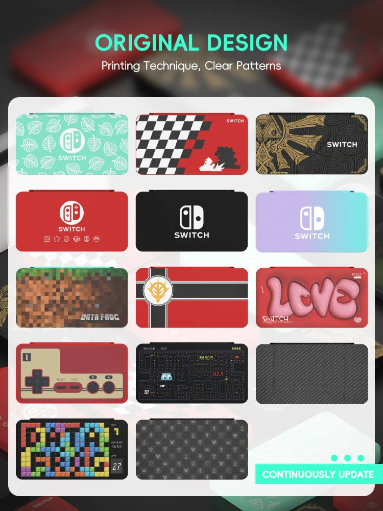 DATA FROG 24-in-1 Game Card Case – Hard Shell Storage Box for Nintendo Switch/Lite/OLED Accessories