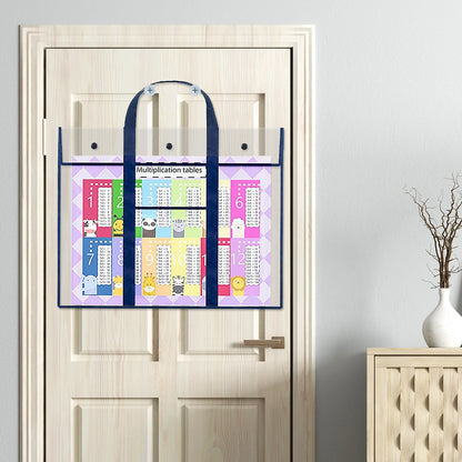 Durable Art Portfolio Bag - PVC Storage with Large Poster Pocket - Organizer with Large Capacity for Artwork