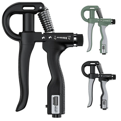 Adjustable Hand Grip Strengthener - 5-120kg Steel Spring Finger Expander Wrist & Forearm Trainer for Fitness Exercise