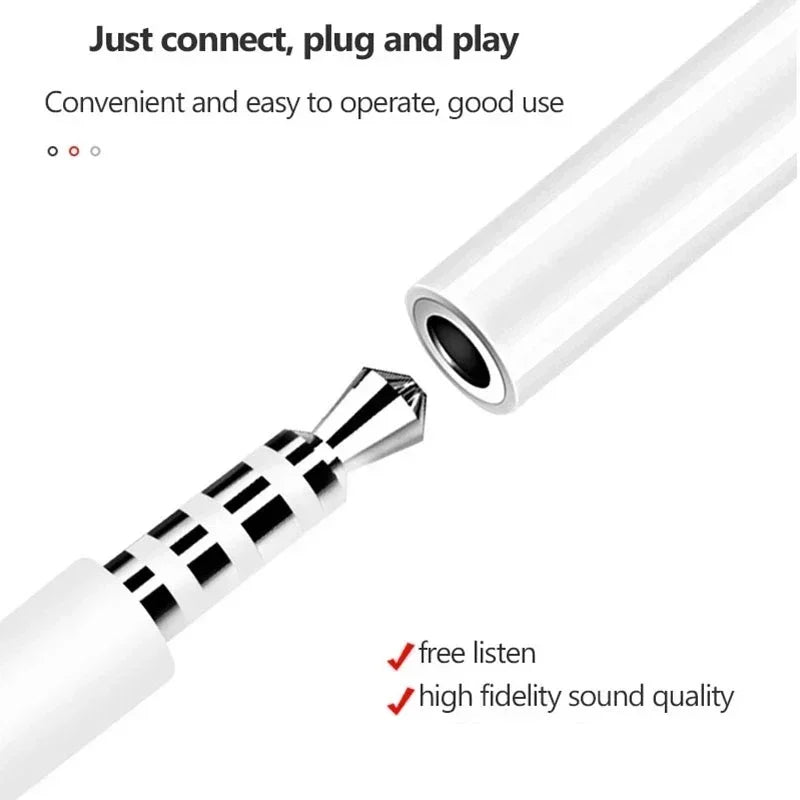 Lightning to 3.5mm Headphone Adapter for iPhone 11-15, Pro Max, SE 2020, XS, XR, X, 8, 7 – AUX Audio Cable for iOS Devices