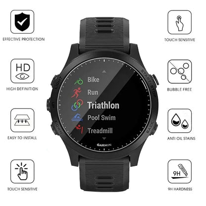 TPU Case & Tempered Glass Screen Protector for Garmin Forerunner 255/255S/955 – Protective Bumper Cover