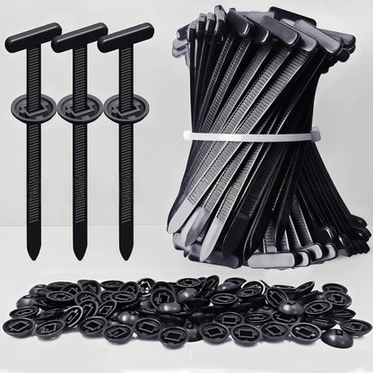 Cable Tie Buckle Clips - Core Nail Fastener Clips for Fender, Trunk & Panel Repair