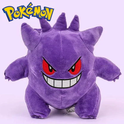 Pokémon Kawaii Plush Toys — Gengar, Haunter, Psyduck, Pikachu Stuffed Dolls, Anime Fire-Breathing Dragon Peluche Gift
