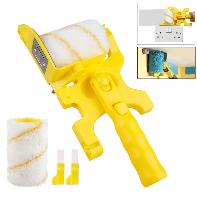 Professional Wall Paint Roller Set - Multifunctional Edger Painting Rolling Brush for Clean-cut Treatment Tools