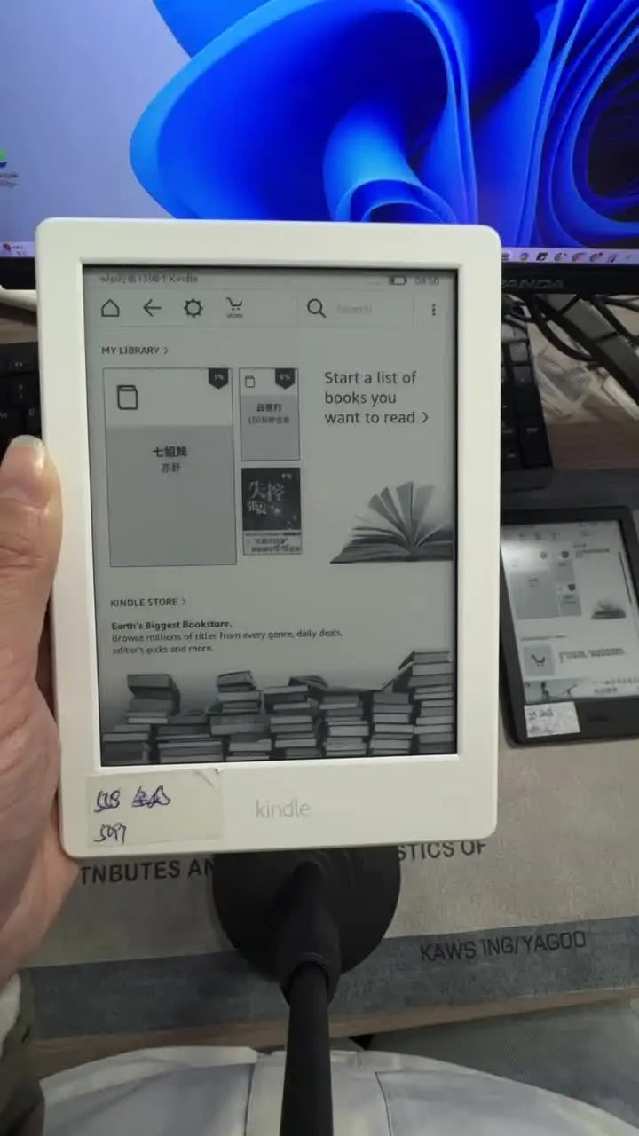 Kindle 8th Gen 6-Inch E-Book Reader, E-Ink Touch Screen, WiFi Connection, Registerable Account, Without Backlight