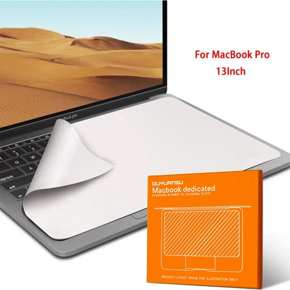 Laptop Keyboard & Screen Cleaning Cloth - Microfiber Dustproof Protective Cover for MacBook Pro 13/15/16"