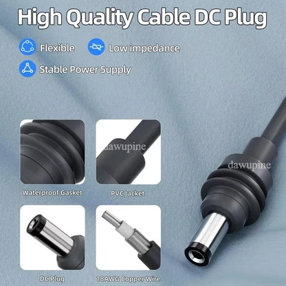18V Lithium Battery Adapter Cable - Power Tool Battery Converter for Makita Milwaukee Dewalt Bosch Ryobi & Starlink
