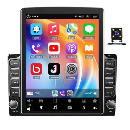 9.7" Double-DIN Car Stereo - GPS Navigation Head Unit with Wireless CarPlay & Bluetooth for Chevrolet Impala 2014-2020