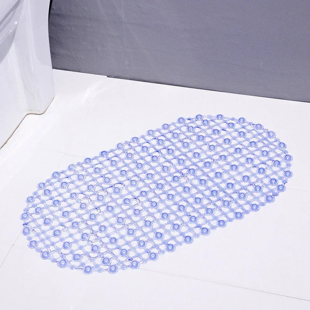 PVC Anti-Skid Bath Mat – Soft Non-Slip Shower & Bathtub Mat with Massage Nubs and Suction Cups