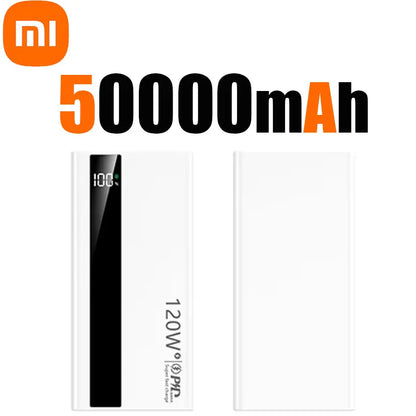 Xiaomi 500000mAh High-Capacity Power Bank — 120W Super Fast Charging Portable Battery Charger for iPhone, Samsung, Huawei