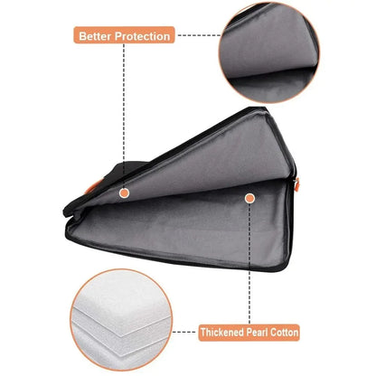 13-15" Laptop Handbag Sleeve — Shockproof Ultrabook Notebook Case for Apple, Lenovo, HP, Dell