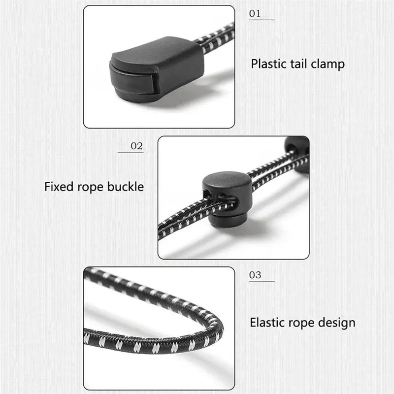 Adjustable Elastic Rope Set — Backpack & Trekking Pole Holder for Hiking, Mountaineering, 2/4/6pcs