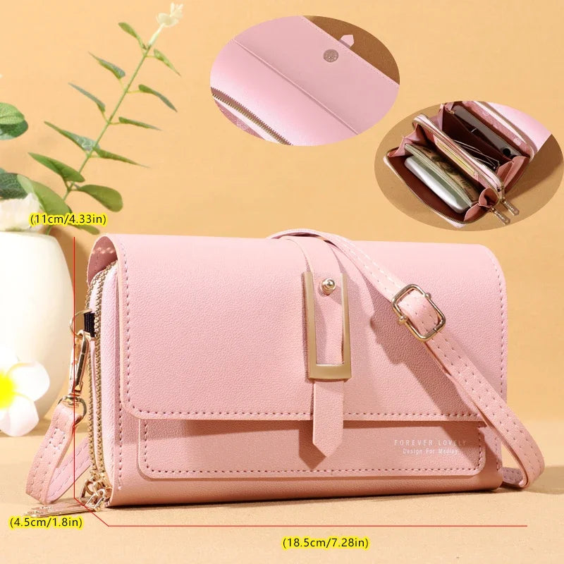 Roulens Small Crossbody Shoulder Bag for Women - Cellphone Bag with Card Holder, Wallet Purse and Handbag Features