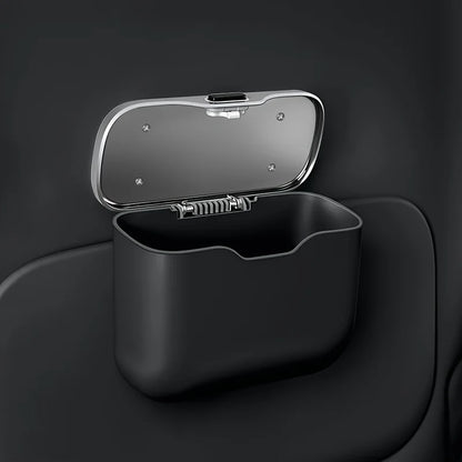 Multifunctional Car Trash Can with Lid – Hanging Storage Bin for Wet & Dry Use, Auto Interior Organizer Box Accessory