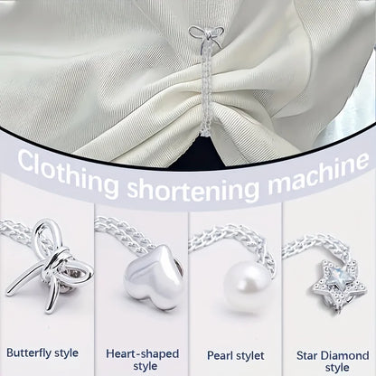 Women’s Butterfly Clothing Clips - Adjustable Sleeve Shortening & Fashion Fixing Accessories for Shirts, Dresses & Pants