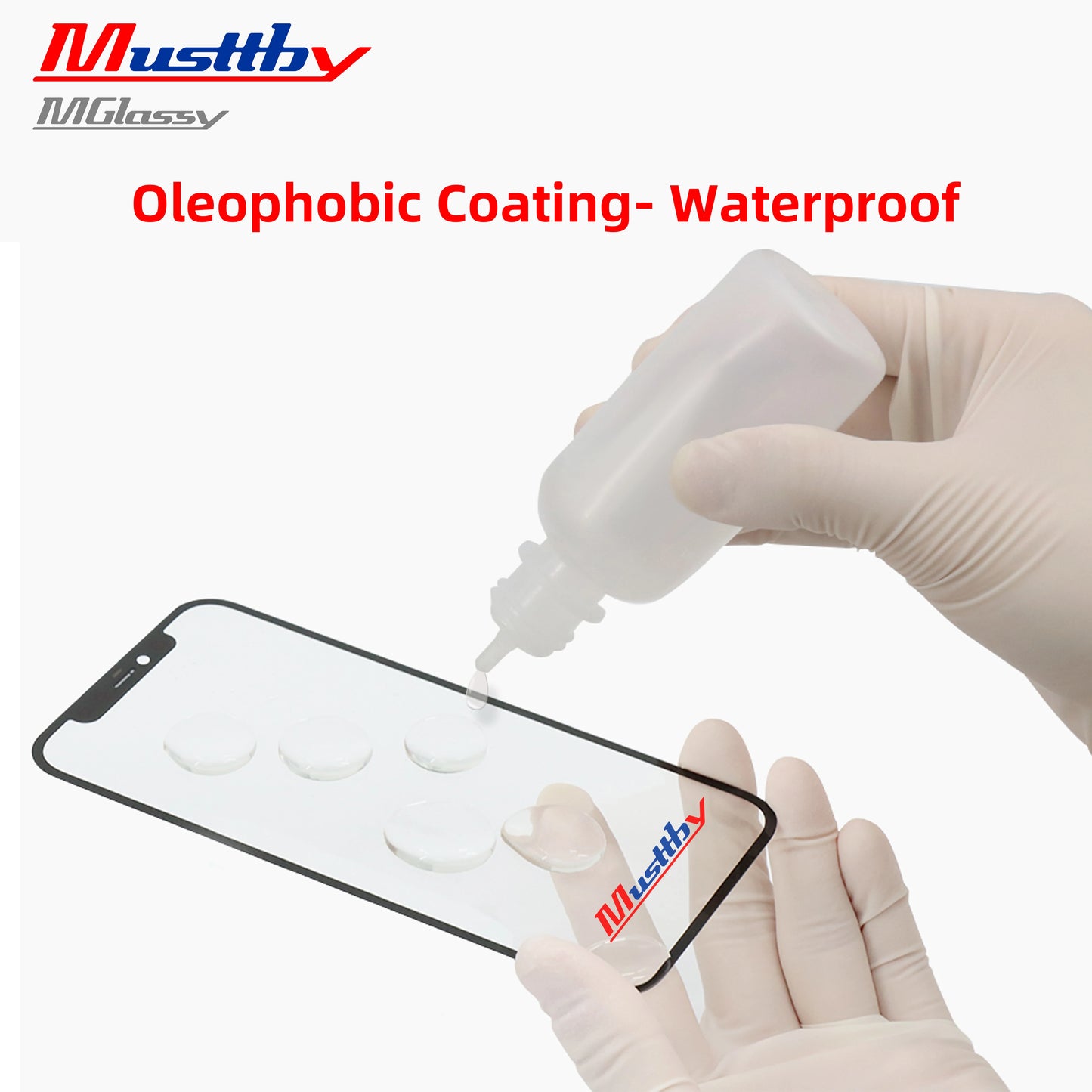 Musttby 5PCS Front Outer Glass + OCA for iPhone — 1:1 Original Touch Screen Repair for iPhone 11/12/13/14 Pro & X/XS Max
