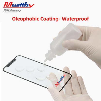 Musttby 5PCS Front Outer Glass + OCA for iPhone — 1:1 Original Touch Screen Repair for iPhone 11/12/13/14 Pro & X/XS Max