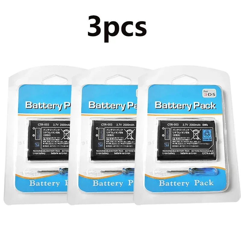 CTR-003 2000mAh 3.7V Battery - Lithium Replacement Battery for Nintendo 3DS, New 3DS & 2DS Game Consoles