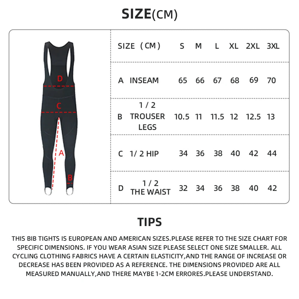 YKYWBIKE Men's Thermal Fleece Cycling Bib Tights – Warm Road Bike Pants for 5-15°C Riding
