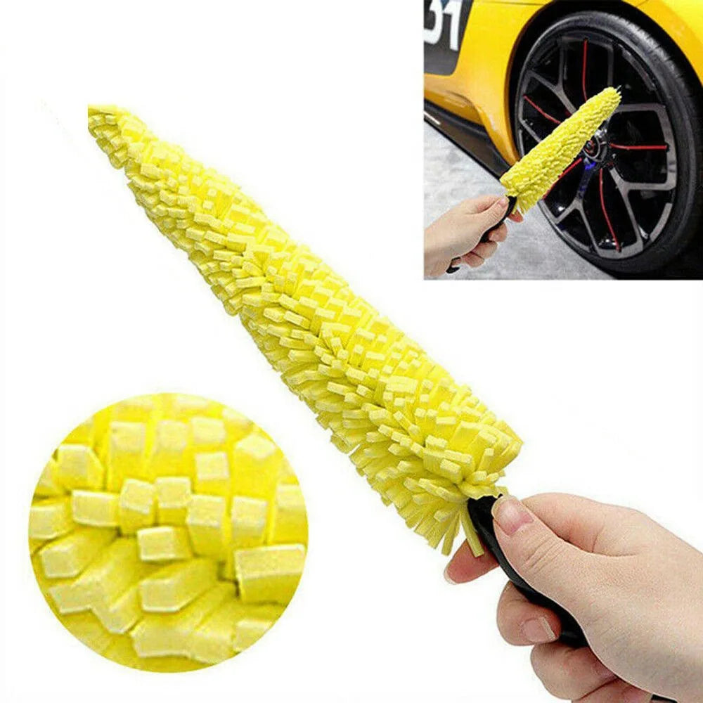 Car Wheel Rim Cleaning Tool - Effortless Tire Brush for Deep Cleaning Wheels & Rims