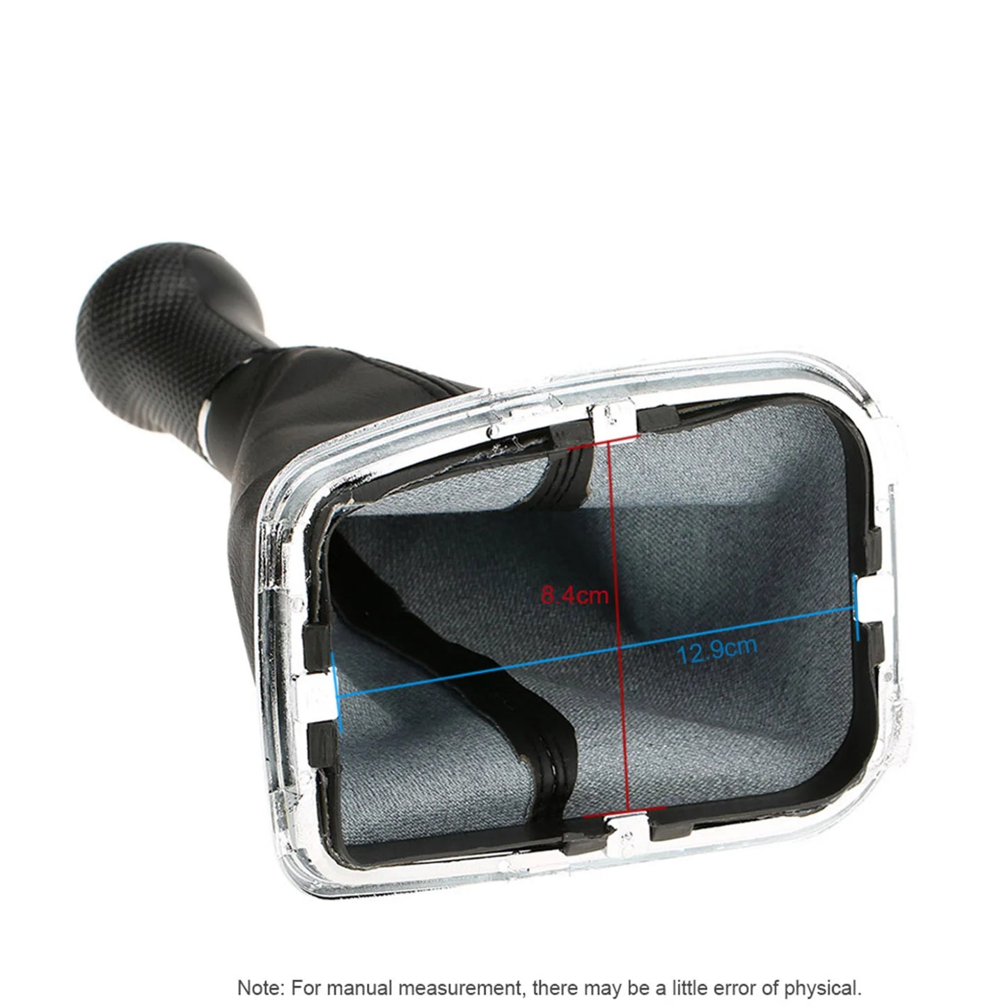 Premium 5-Speed Gear Shift Knob Gaiter Set for VW Golf Bora Jetta GTi MK4 ( 1999 2000 2001 2002 2003 2004 ) - PU Leather