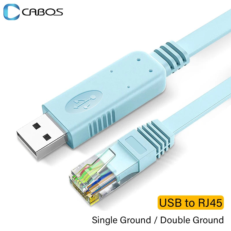 USB to RJ45 Console Cable – RS232 Serial Adapter for Laptop, Computer, Cisco Router, 1.8m & 3m Length Options   2/2