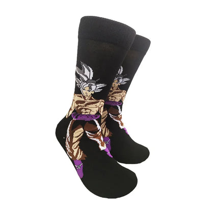 Men’s Anime Dragon Ball Socks - Harajuku Hip Hop Cosplay Fashion Funny Crew Socks