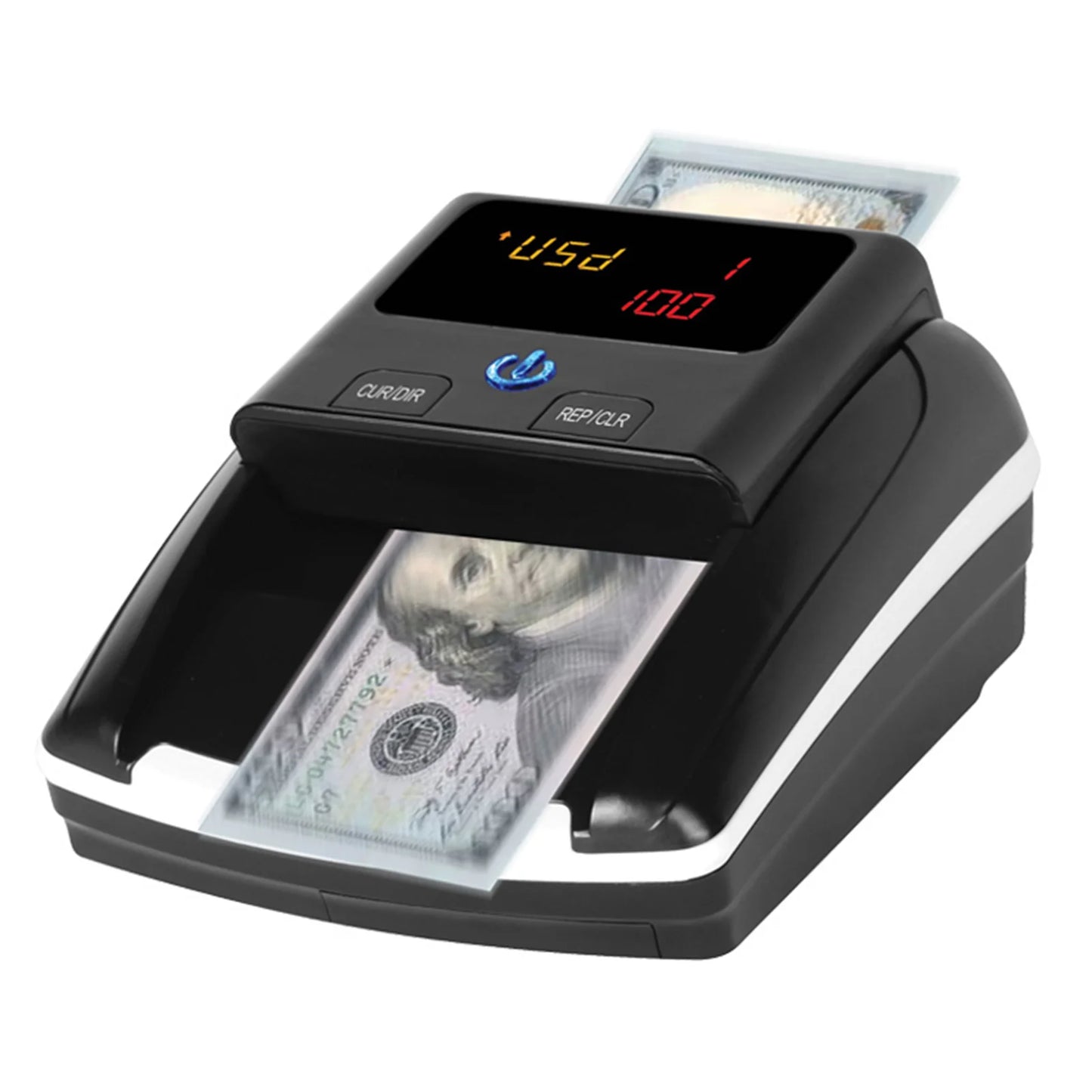 Automatic Money Counter & Counterfeit Bill Detector – UV, MG, IR Detection for EURO & US Dollar, Paper Size & Thickness Detection