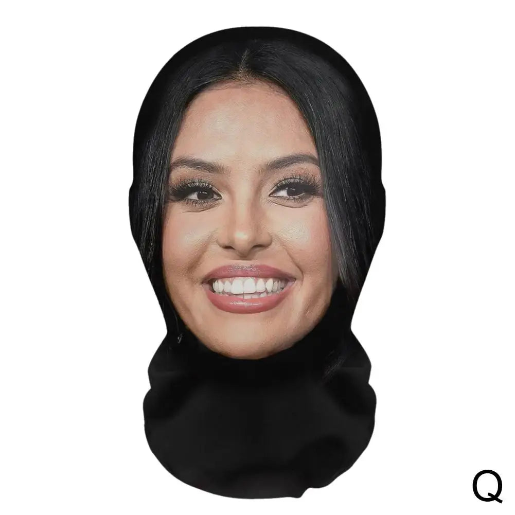 3D Balaclava Mask Hat - Seamless Kanye Face Mask for Pranks, Celebrity Hip Hop Hood Headgear