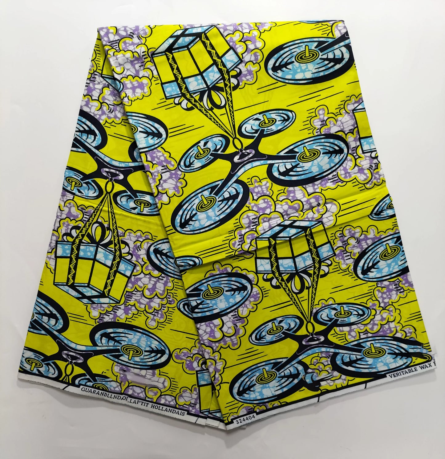 African Real Wax Print Fabric - 100% Cotton Nigerian Ankara Sewing Material for Party Dresses
