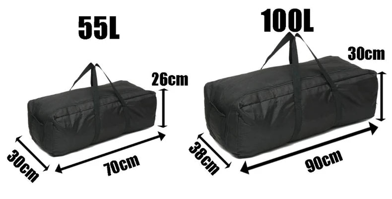 Camping Equipment Storage Bag – Large Waterproof Travel Duffle & Backpack for Men & Women Outdoor Hiking