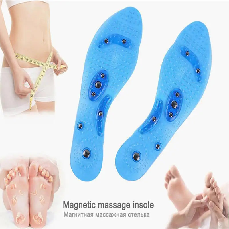 Magnetic Therapy Foot Massage Insoles – Acupressure Point Therapy for Men & Women