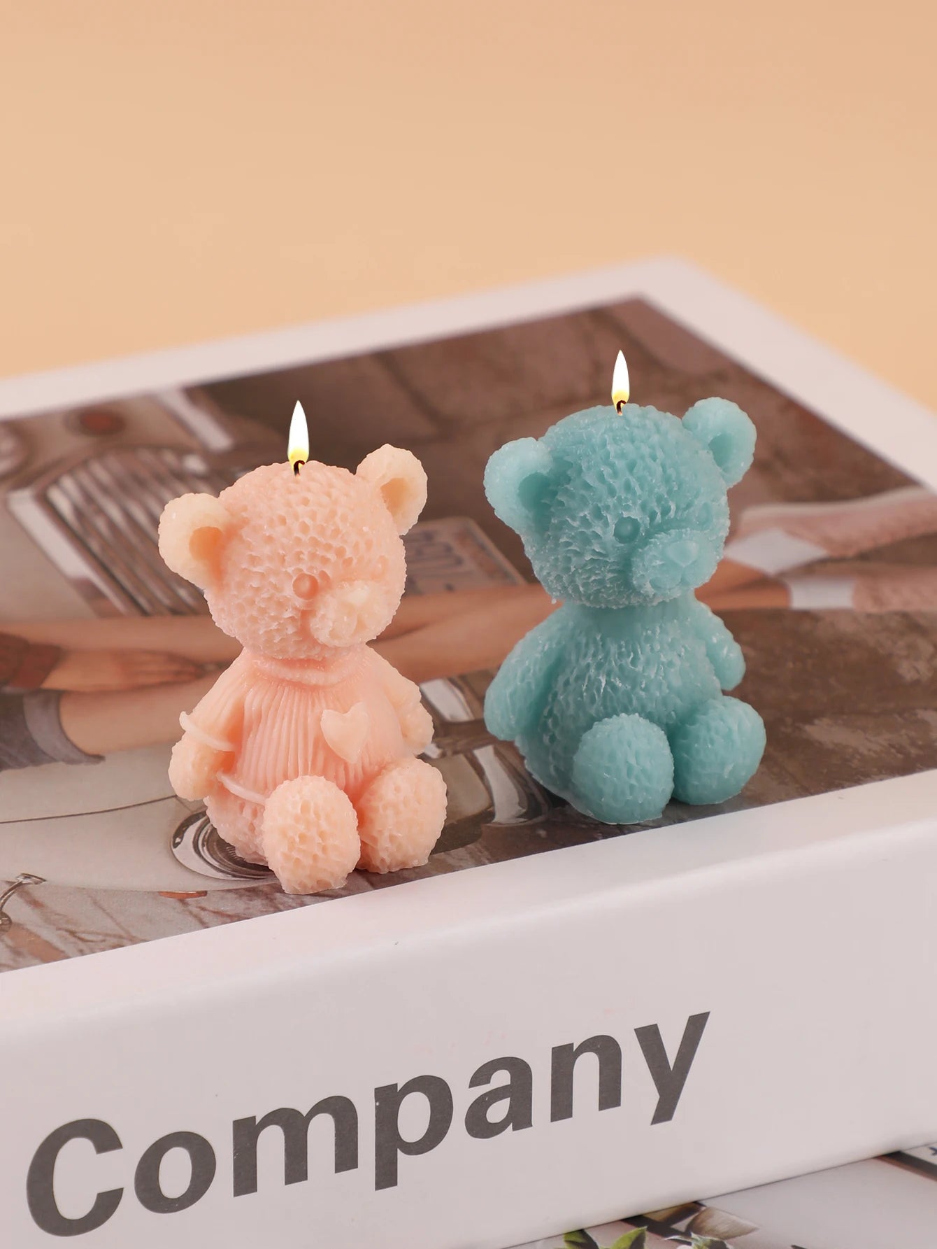 Cute Little Bear Silicone Mold – DIY Candle, Gypsum & Ornament Mold