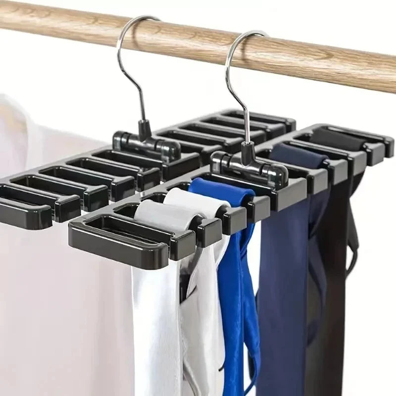 Rotating Tie & Belt Hanger — Multifunctional Scarf Organizer for Home Closet Storage