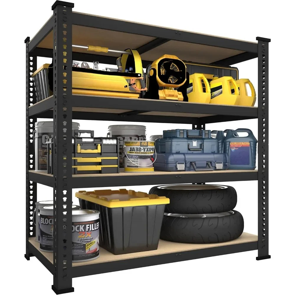 40" x 20" x 59" Heavy Duty 4-Tier Metal Storage Shelves – Adjustable Garage Utility Rack Organizer