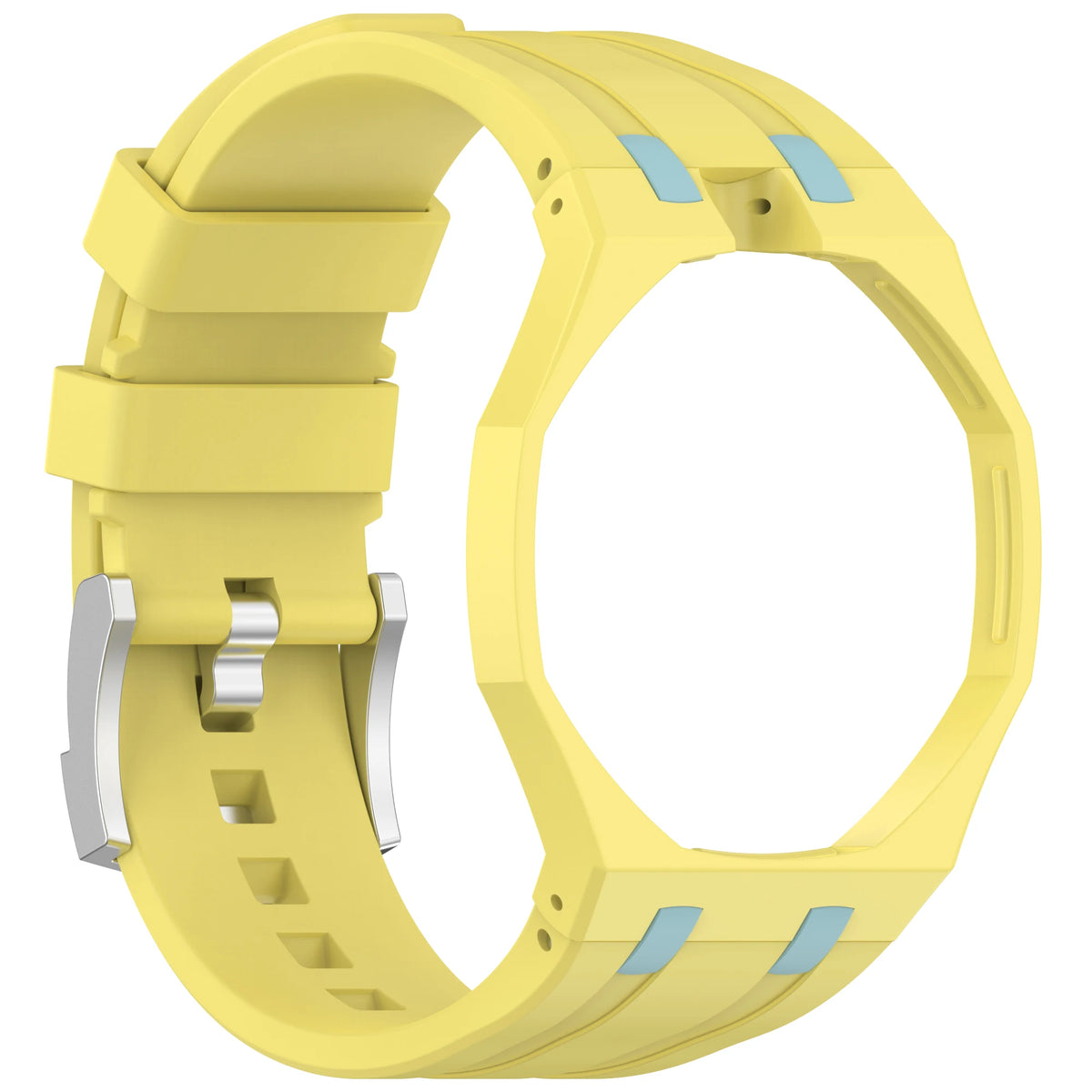 2-in-1 Swatch x AP Royal Pop Watch Conversion Kit - PC Case and Silicone Strap for Pocket-to-Wristwatch Modification