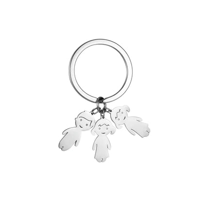 Personalized Kids & Family Keychain – Custom Name Key Chain for Mother’s Day, Couples, Boys, Girls, Pets, Mom, Dad, Baby Gift