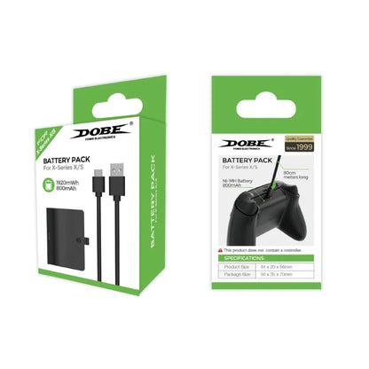 E9LB 800mAh Rechargeable Battery Pack with USB Cable for Xbox Series S Controller