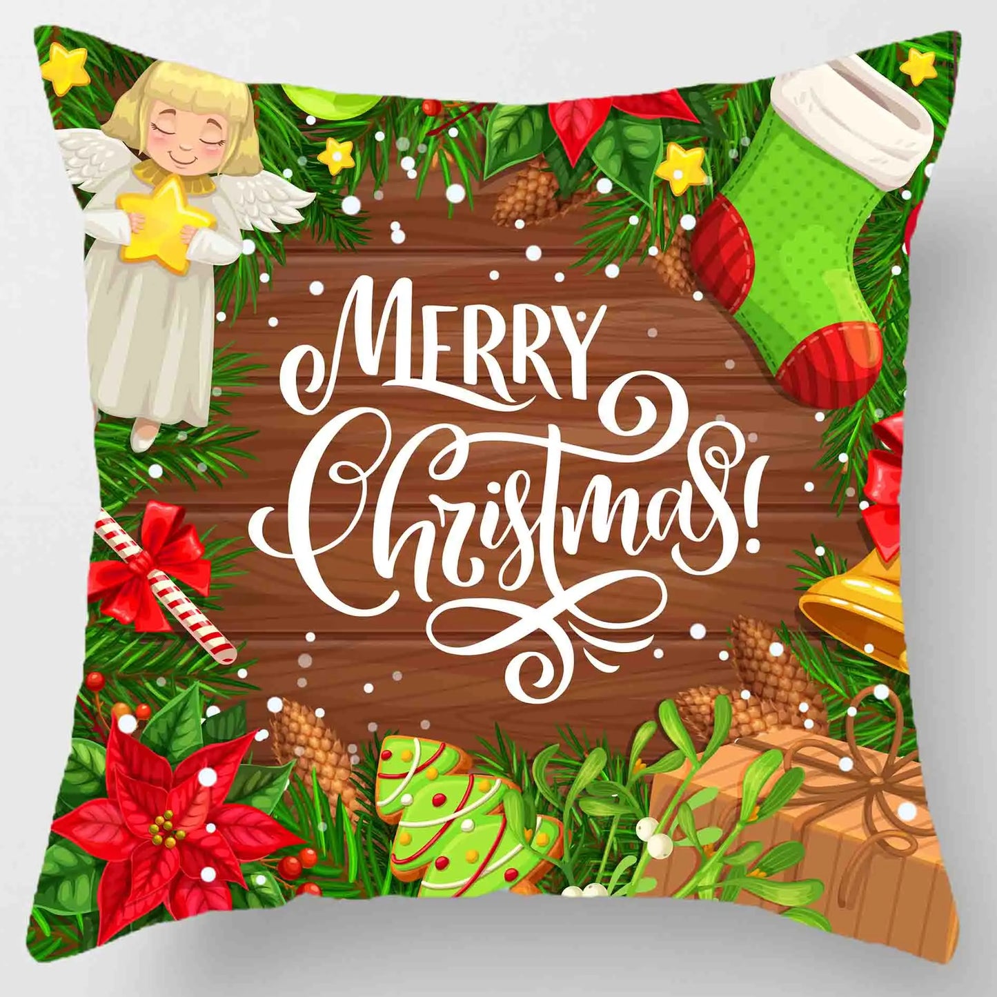 Christmas Pillowcase Set 45x45cm – Festive Cushion Covers for Home Décor & Holiday Gifts