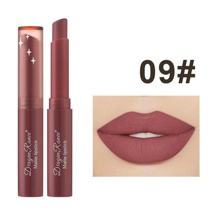 Nude Matte Waterproof Lipstick – Long-Lasting Velvet Red Lipsticks for Women, Non-Fading Lip Makeup
